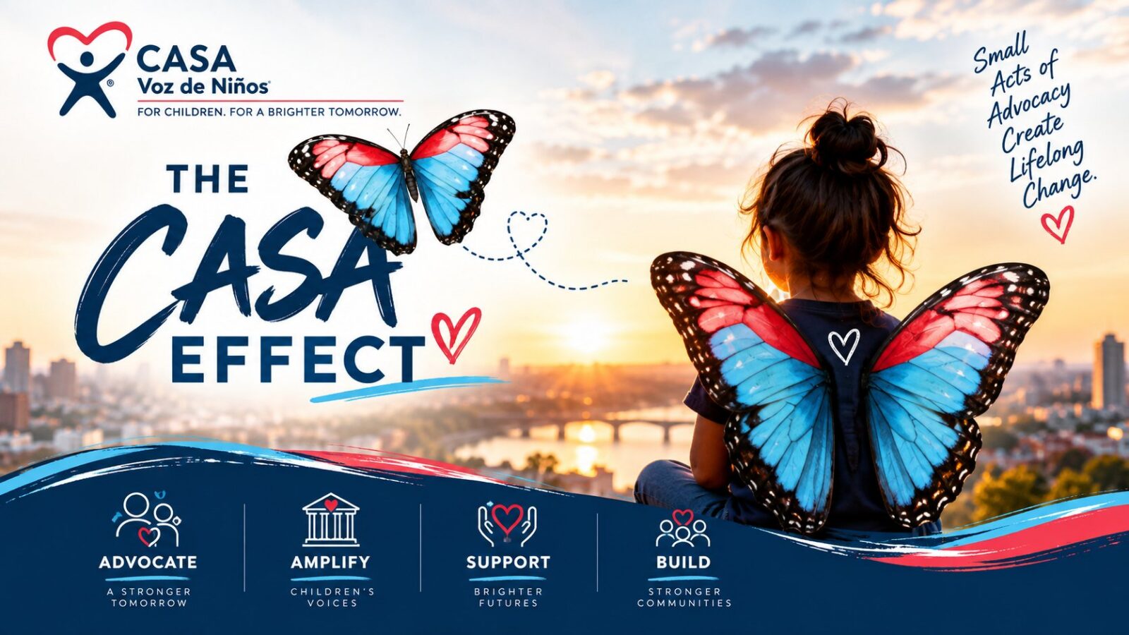 The CASA Effect butterfly graphic